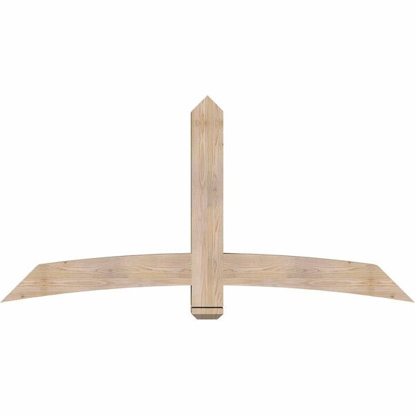 Ekena Millwork Bellingham Smooth Timber Gable Bracket, Douglas Fir, 72"W x 36"H x 5 1/2"D x 5 1/2"F, 12/12 Pitch GBW072X36X0606BEL00SDF - main